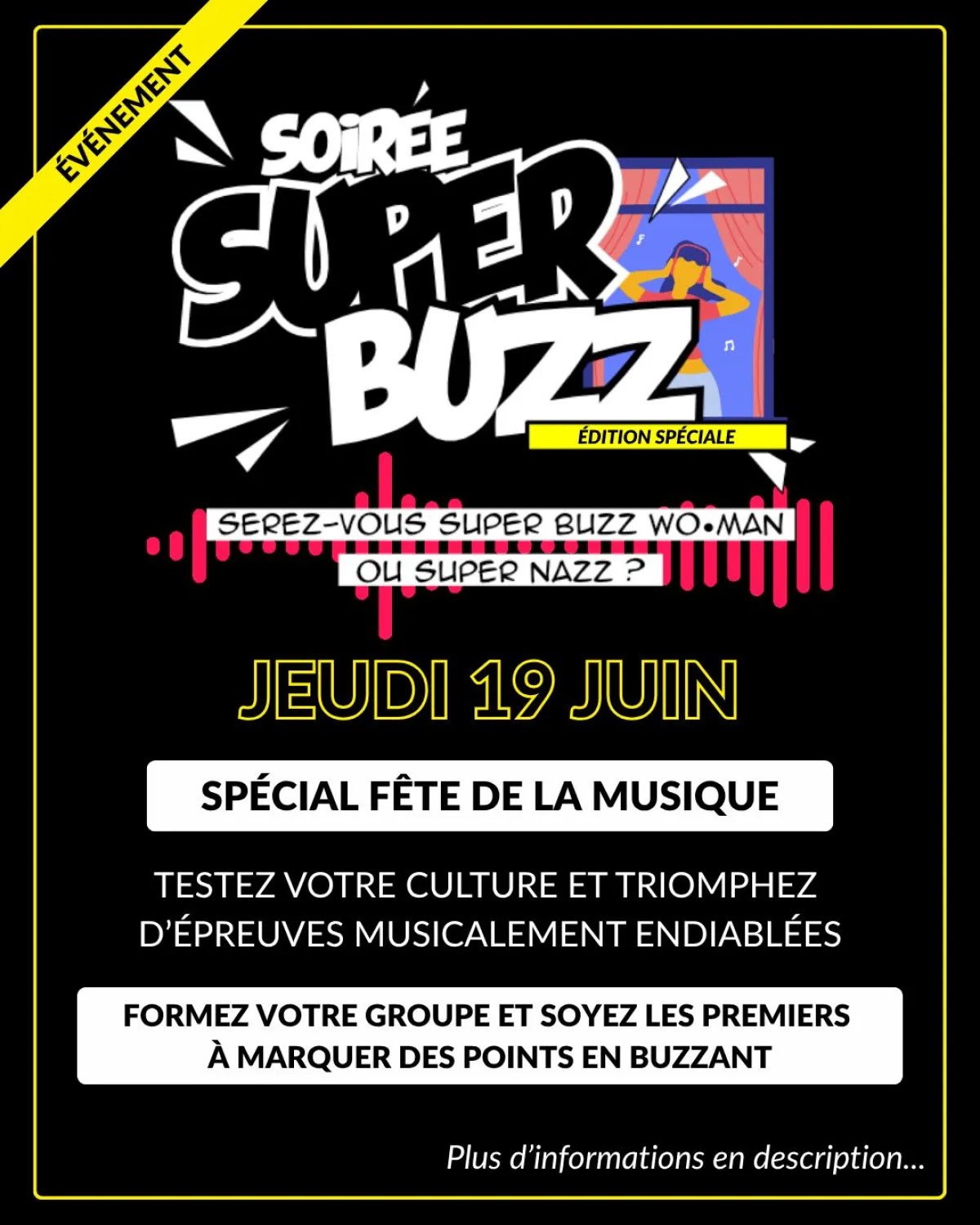 Fête de la musique en buzzer